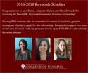2016-2018 Reynolds Scholars
