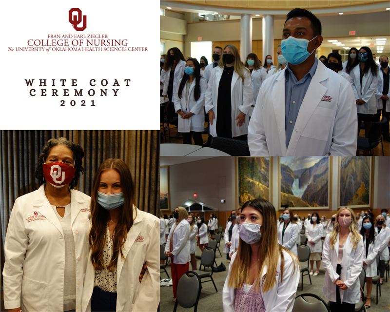 OU College of Nursing holds White Coat Ceremony for Class of 2022