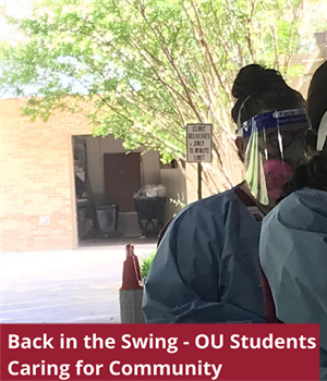 Back in the swing: OU students caring for community