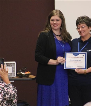 Nursing Faculty Stein Accepts 2018 OKMRC Youth Engagement Award
